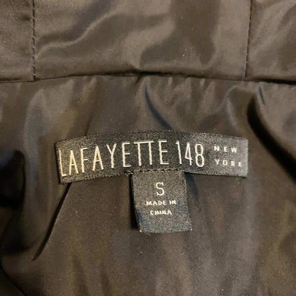Lafayette 148 New York Quilted Vest Hoodie - Picture 5 of 7